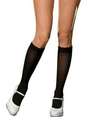DreamGirl Sheer Bobbi Knee Sock Adult One Size by HalloweenStore.com