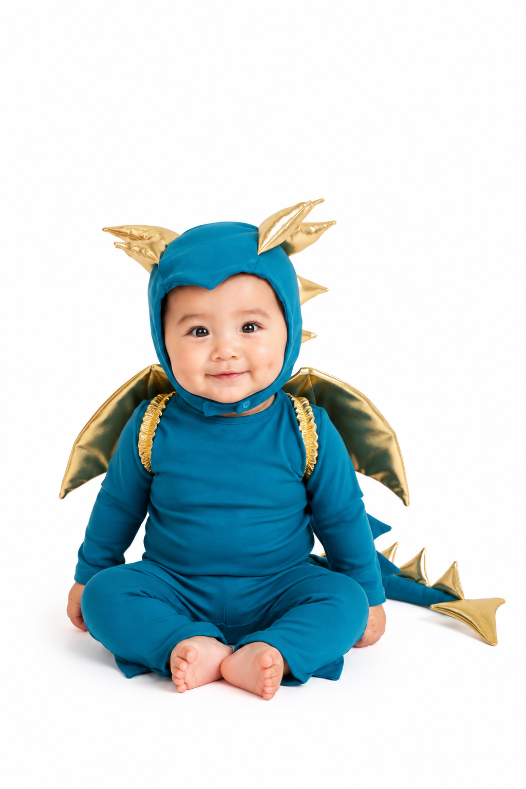 Jade Blue and Gold Dragon Costume by Band of the Wild