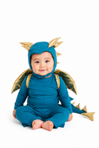 Jade Blue and Gold Dragon Costume by Band of the Wild