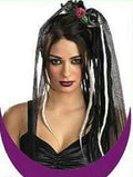 Vinyl Rose Hair Extension Punk Gothic Dread Accessory by HalloweenStore.com