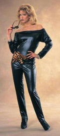 Sexy Black Catsuit Cat Woman Ladies Adult Costume Large 14-16 by HalloweenStore.com