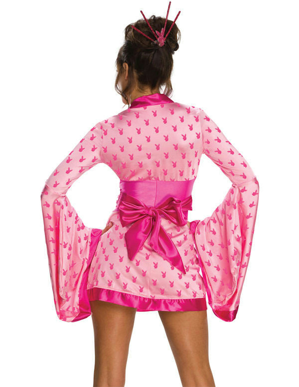 Secret Wishes Women's Sexy Playboy Pink Geisha Costume Medium by HalloweenStore.com