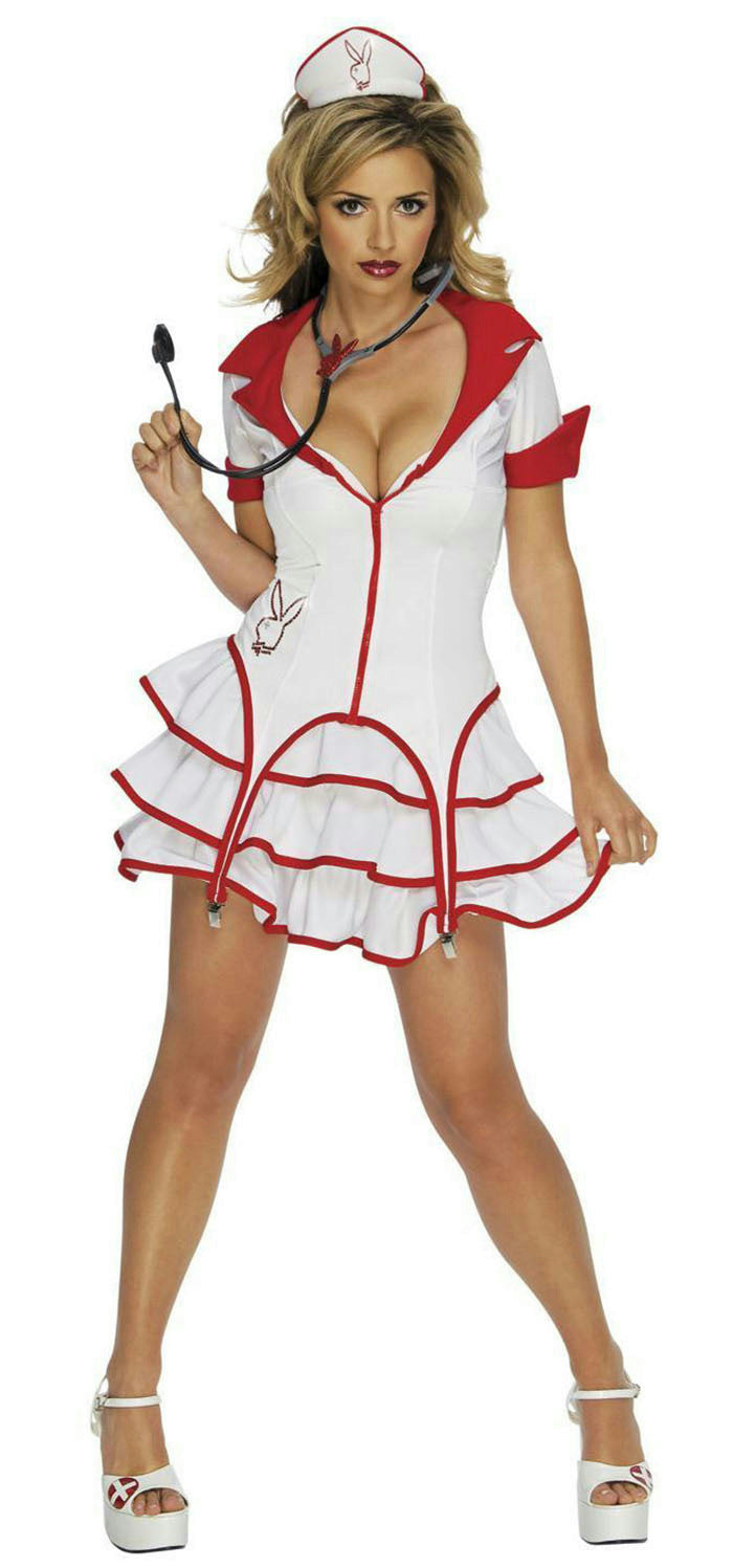 Secret Wishes Women's Sexy Playboy Nurse Costume XS by HalloweenStore.com