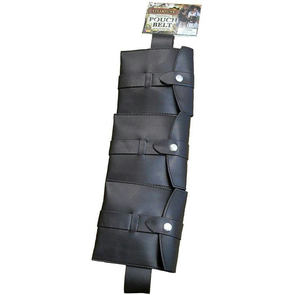 Brown Steampunk Utility Pouch Belt Costume Accessory by HalloweenStore.com