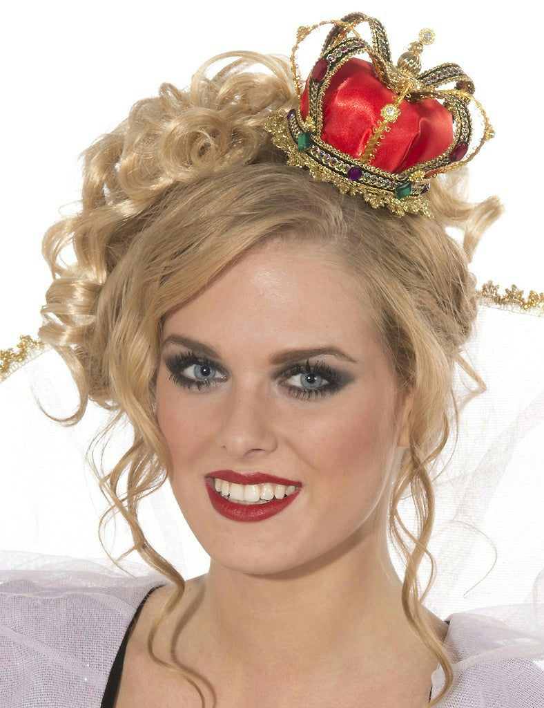 Mini Queen Crown Hat Costume Accessory by HalloweenStore.com