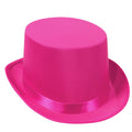 Pink Satin Sleek Tuxedo Top Hat Breast Cancer Awareness by HalloweenStore.com
