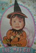 Lil Witch Bonnet and Bib Baby Girl Costume 0-9 months by HalloweenStore.com