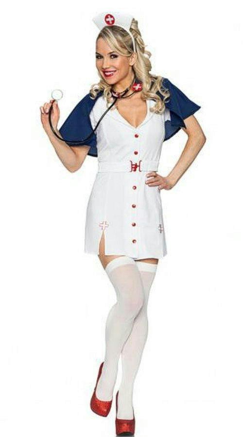 Delicious Women's Sexy Red Cross Cutie Nurse Costume XS/SM by HalloweenStore.com