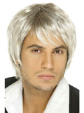 Men's Boy Band Blonde Brown Mix Shaggy Wig by HalloweenStore.com