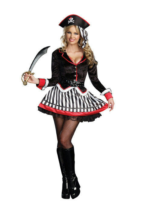 Dreamgirl Women's Treasure Me Sexy Pirate Adult Costume Size Medium 6-10 by HalloweenStore.com