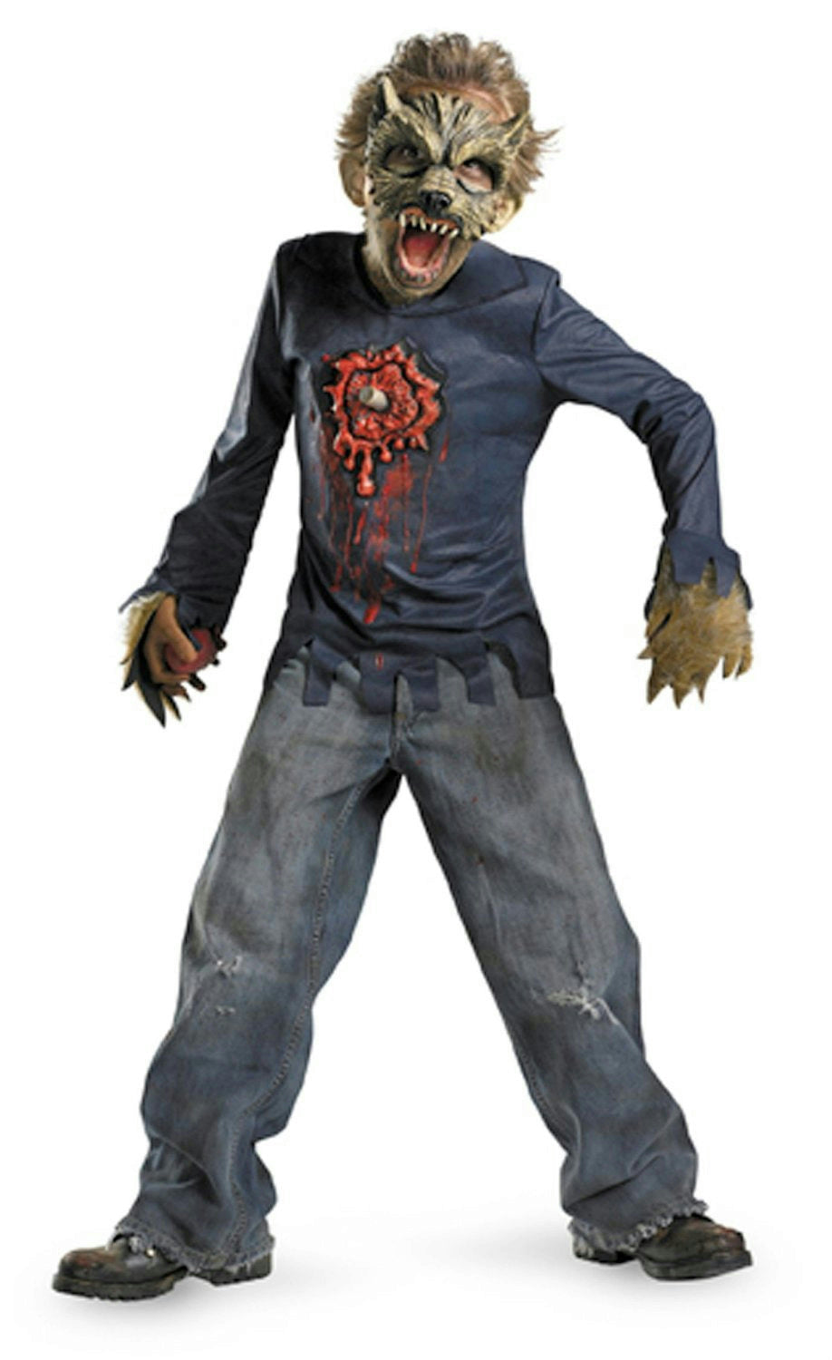 Boys Moon Stalker Werewolf Beast Child Costume Large 10-12 by HalloweenStore.com