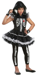Girls California Costume Skela-Rina Skeleton Ballerina Child Costume Large 10-12 by HalloweenStore.com