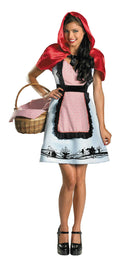 Fairytale Red Riding Hood Adult Costume Large 12-14 by HalloweenStore.com