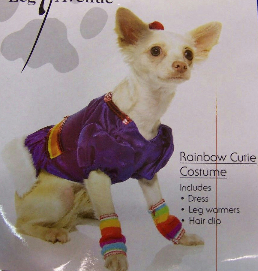 Rainbow Cutie Brite Dog Cat Pet Costume Size XS by HalloweenStore.com
