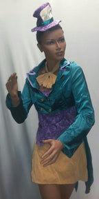 Women's Deluxe Tea Party Hostess Mad Hatter Female Adult Sexy Costume Medium by HalloweenStore.com