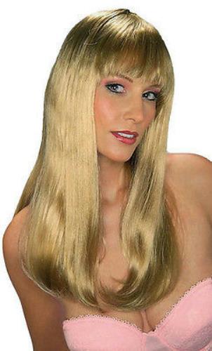 Blonde Jennifer Deluxe Quality Long Straight Glamour Wig by HalloweenStore.com