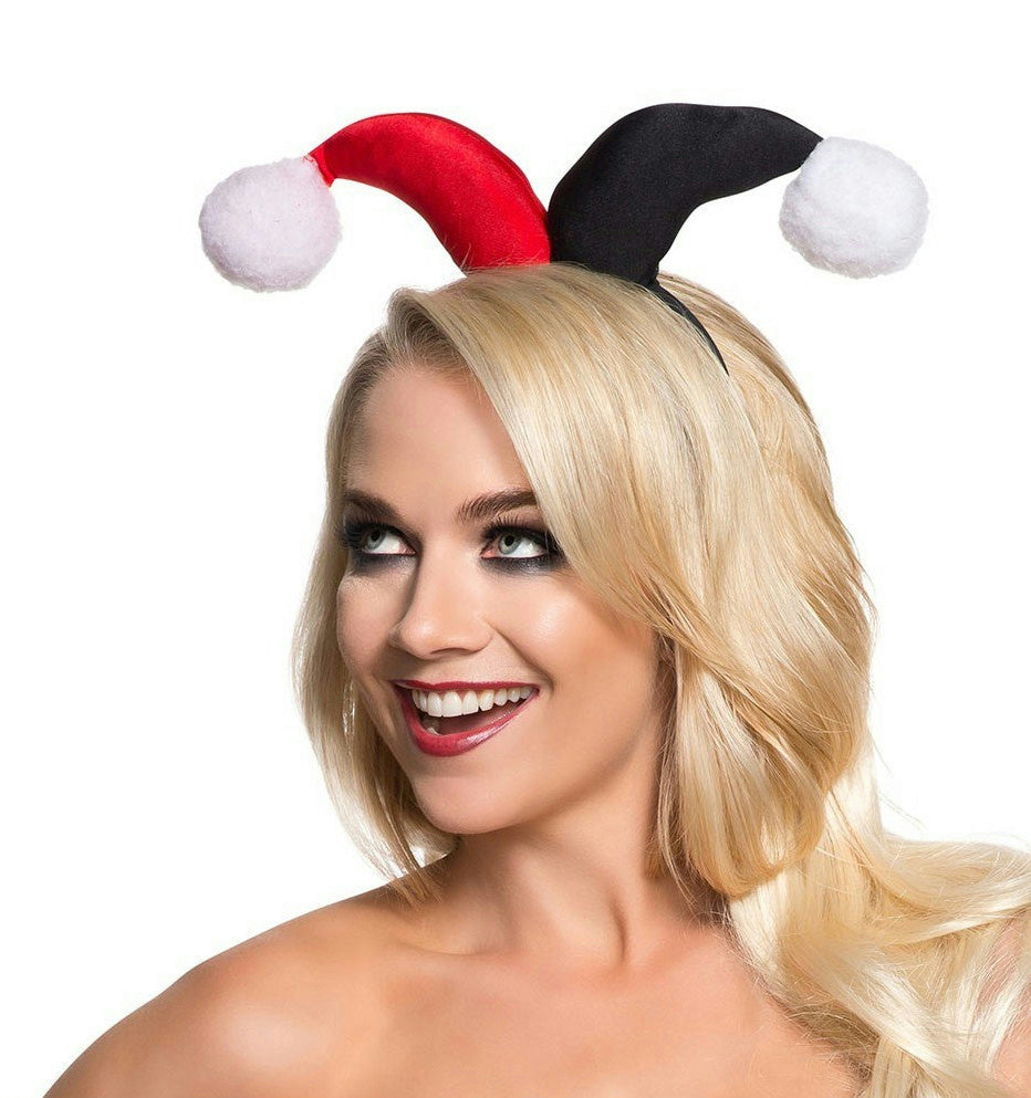 Women's Harley Quinn Headband Costume Accessory by HalloweenStore.com