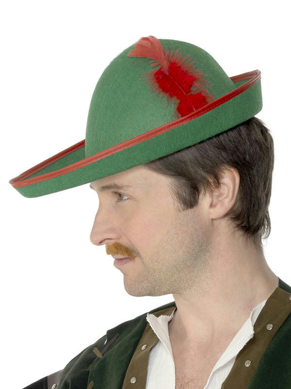 Green Robin Hood Peter Pan Elf Adult Hat by HalloweenStore.com