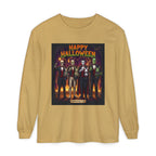 Halloween Monsters Long Sleeve T-Shirt — "Happy Halloween" Graphic by Printify