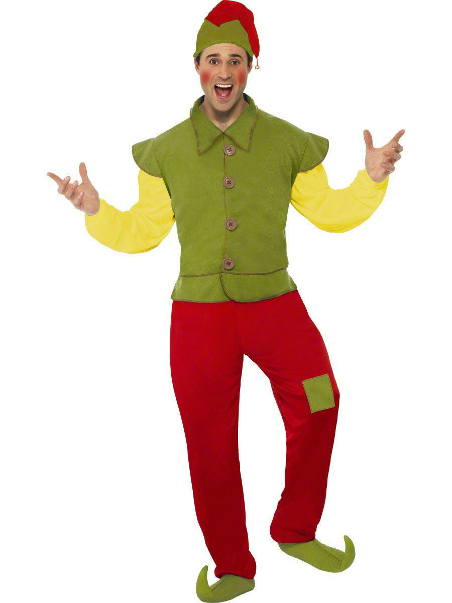 Smiffy's Cool Yule Christmas Elf Mens Costume Adult Size Large by HalloweenStore.com