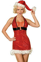 Dreamgirl Merry Mischief Sexy Miss Santa Christmas Adult Costume Size Small by HalloweenStore.com
