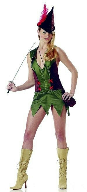 California Costume Sexy Forest Bandit Robin Hood Mistress Costume Size Medium by HalloweenStore.com