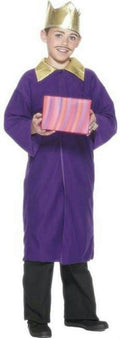 Smiffy's Purple Nativity King Wiseman Child Christmas Costume Cape Crown Large by HalloweenStore.com