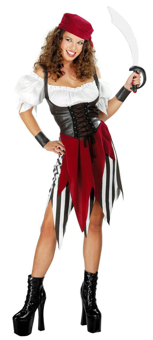Disguise Sexy Adult Deck Hand Darling Women's Pirate Costume 12-14 by HalloweenStore.com