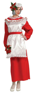 Mrs. Poinsettia Santa Claus Adult Christmas Costume Size Large 14-16 by HalloweenStore.com