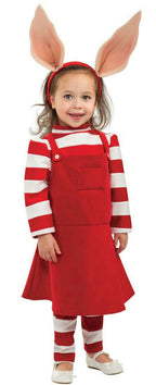 Girl's Deluxe Olivia Cartoon Pig Child Costume Size Small 4-6 by HalloweenStore.com