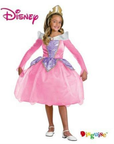 Sleeping Beauty Deluxe Aurora Child Costume Size Small 4-6 by HalloweenStore.com