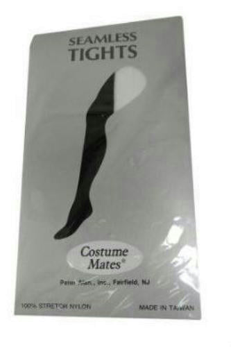 Two-Tone Black and White Seamless Adult Tights by HalloweenStore.com