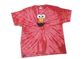 Red Elmo Face Tie Dye Tee Short Sleeve Shirt Large Unisex Adult by HalloweenStore.com