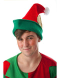 Red Elf Hat with Ears Christmas Accessory by HalloweenStore.com