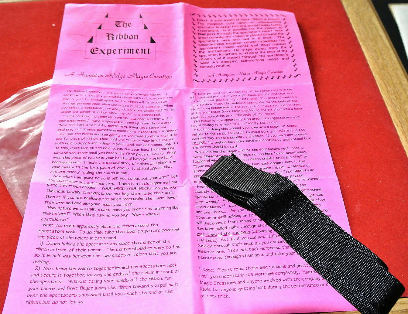 The Ribbon Experiment Vintage Magic Trick by HalloweenStore.com