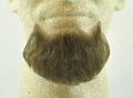 Medium Brown Human Hair Goatee Chin Beard Costume Beard 2022 by HalloweenStore.com