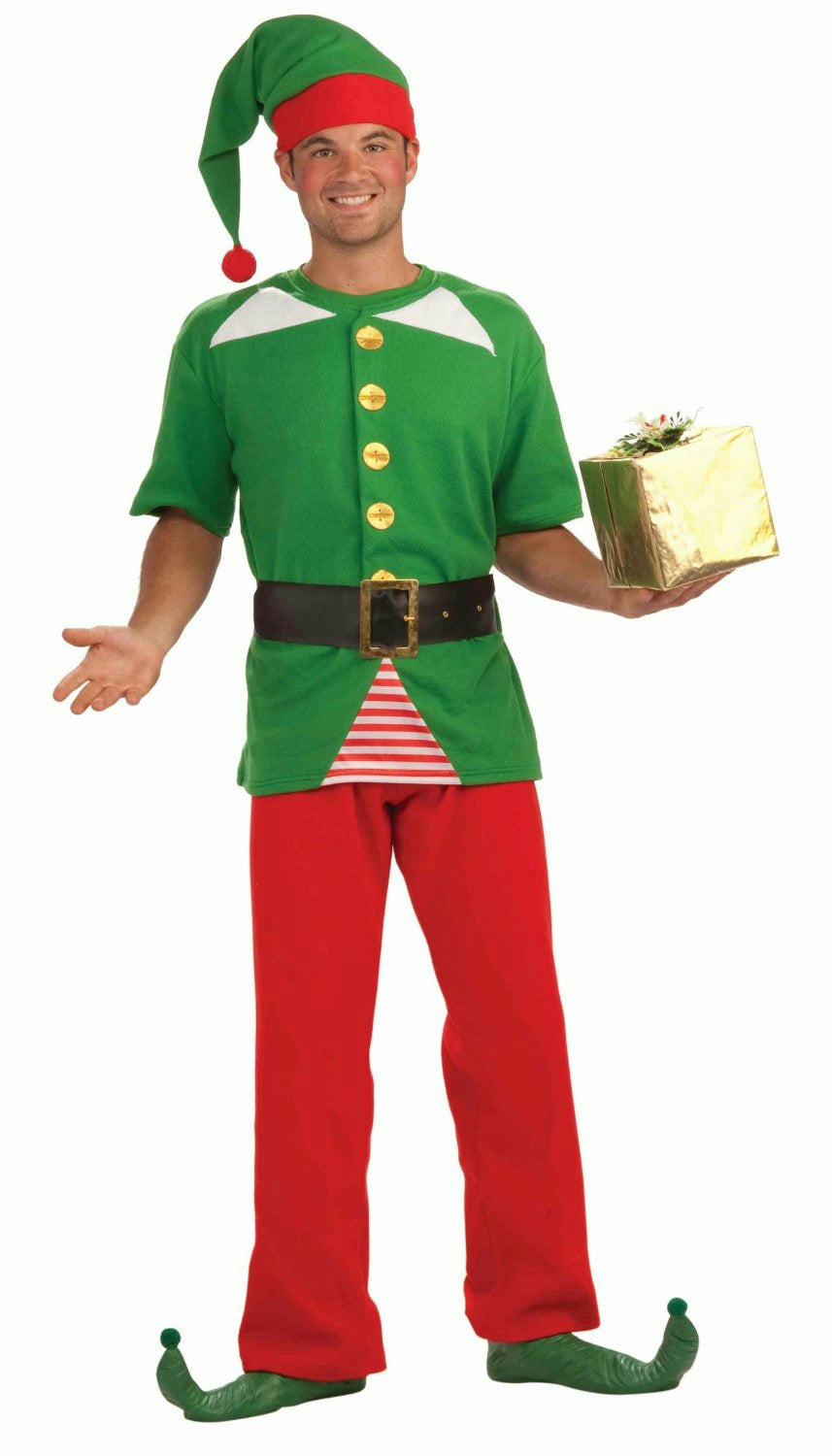Jolly Elf Unisex Adult Christmas Costume by HalloweenStore.com