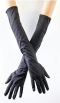 20.5" Long Black Opera Elbow Length Gloves by HalloweenStore.com