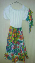 RG Costumes Jamaican Girls Costume Floral Dress and Headwrap Size Medium 8-10 by HalloweenStore.com