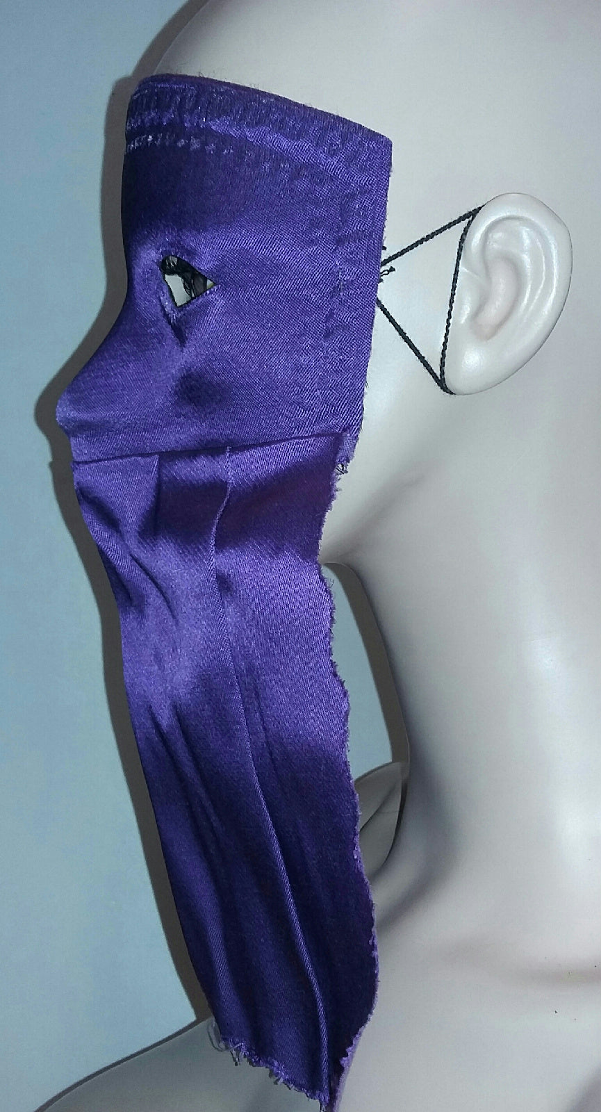 Purple Curtain Domino Eye Mask by HalloweenStore.com