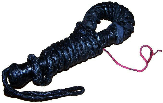 8' Bull Whip Real Leather Accessory Prop Dominatrix Deluxe by HalloweenStore.com