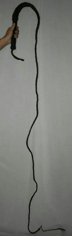8' Bull Whip Real Leather Accessory Prop Dominatrix Deluxe by HalloweenStore.com