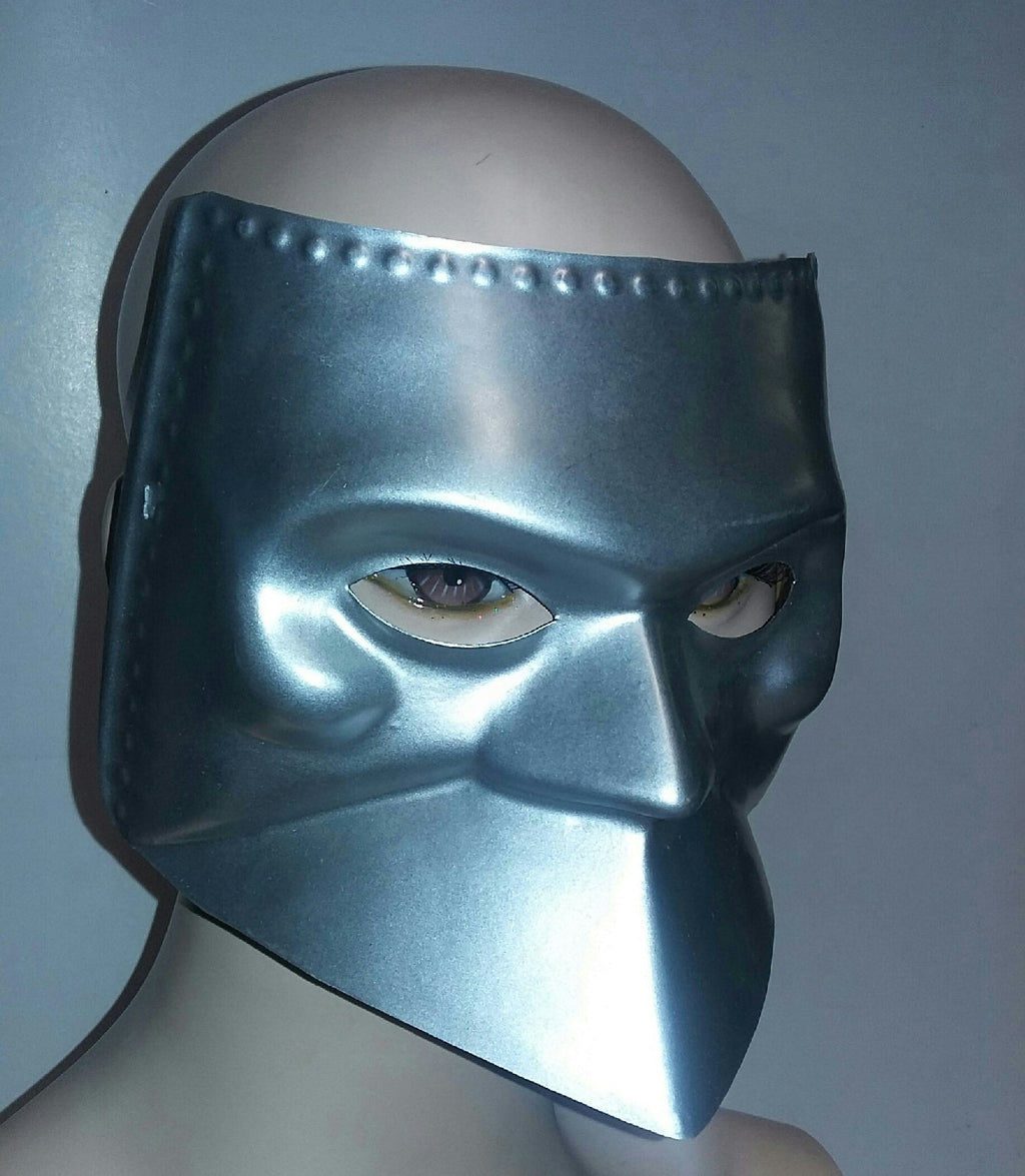 Cesar Silver Galaxy Half Plastic Costume Mask by HalloweenStore.com