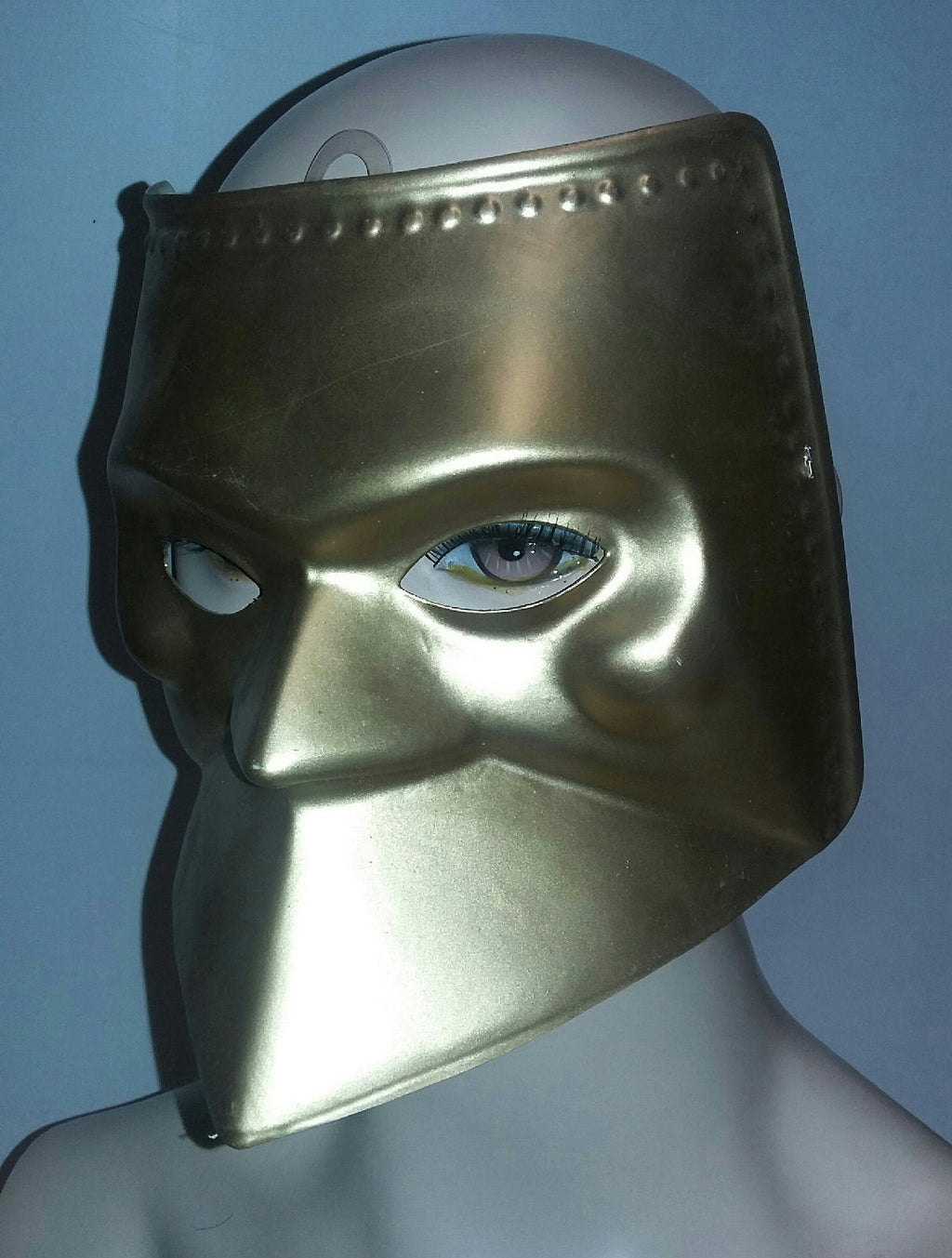 Cesar Gold Galaxy Half Plastic Costume Mask by HalloweenStore.com
