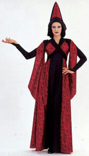Savoir Faire Black and Red Rose Queen Gothic Standard Costume Dress and Hat by HalloweenStore.com