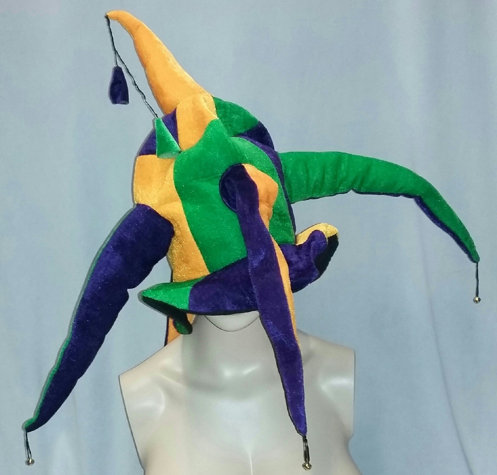 Mardi Gras Fat Tuesday Jester Hat with Bells by HalloweenStore.com