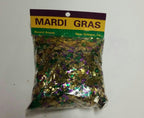 Festive Gold Green Purple Foil Mardi Gras Confetti by HalloweenStore.com