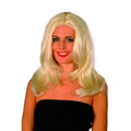 Smiffy's Fever Women's Platinum Blonde Starlet Superstar Wig by HalloweenStore.com