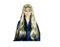 Trendy Sinister Blonde with Black Underneath Long Rocker Witch Wig with Bangs by HalloweenStore.com