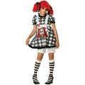 Tragedy Anne Gothic Rag Doll Tween Large Girls Costume Size Small 8-10 by HalloweenStore.com